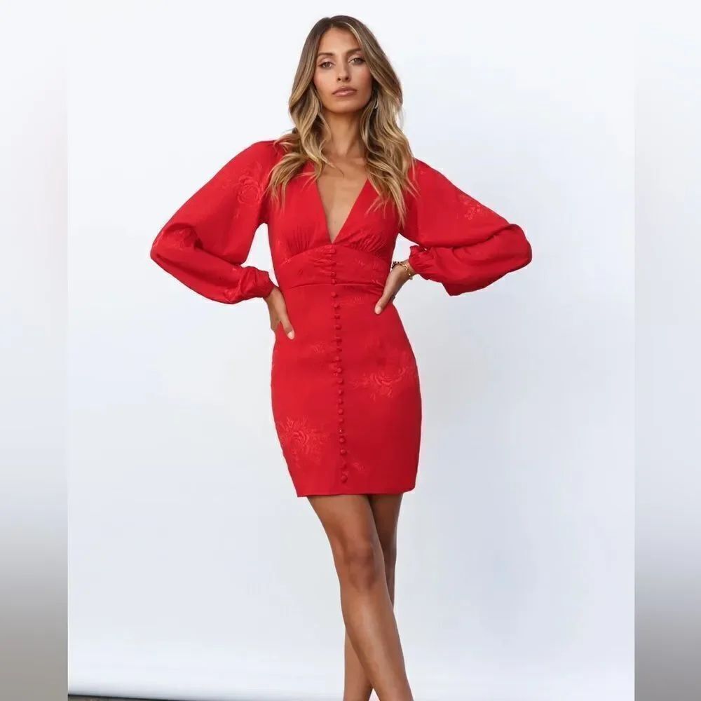 HELLO MOLLY heart eye 😍 button front dress size Small
